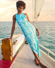 Load image into Gallery viewer, Melodie Maxi Dress - Capri Blue Roseys Petals