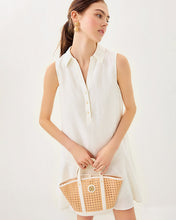 Load image into Gallery viewer, Ellowyn Linen Dress - Resort White