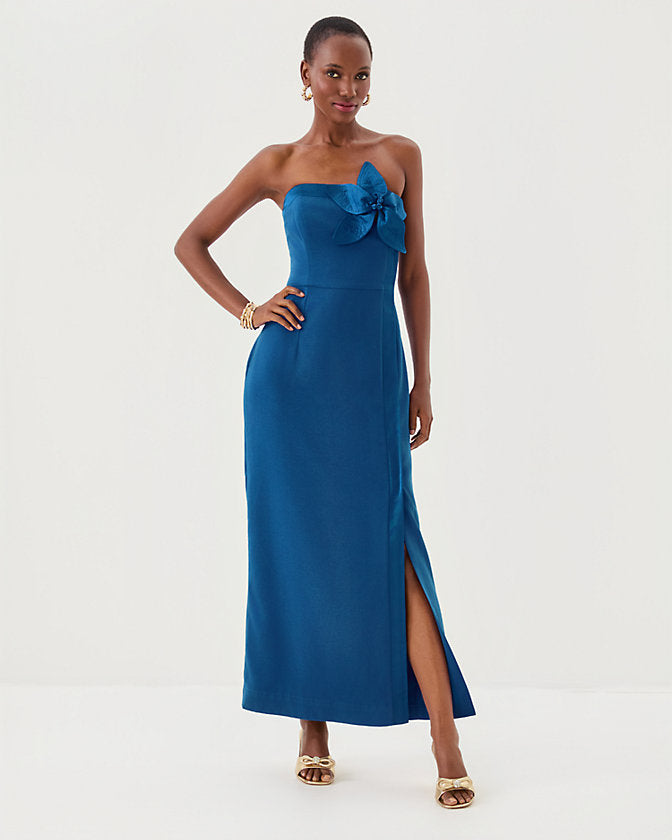 Anasophia Maxi Dress - Starlight Navy – The Islands