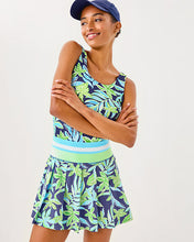 Load image into Gallery viewer, Luxletic 15" Cosmina High Rise Pleated Skort - Sapphire Pool Tropical Tango