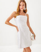 Load image into Gallery viewer, Marissa Dress - Resort White Peony Bloom Organza Jacquard