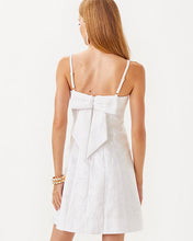 Load image into Gallery viewer, Marissa Dress - Resort White Peony Bloom Organza Jacquard