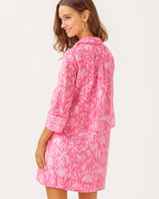 Load image into Gallery viewer, Daphnie Tunic Dress - Rousseau Pink Tulip To Tango Engineered Woven Dress