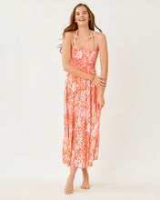 Load image into Gallery viewer, Anali Maxi Cover-Up - Sunset Orange Budding Romance