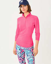 Load image into Gallery viewer, UPF 50+ Luxletic Justine Half Zip Jacket - Cherry Blossom Pink