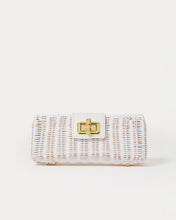Load image into Gallery viewer, Leena Wicker Clutch - Resort White