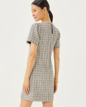 Load image into Gallery viewer, Brenda Boucle Dress - Coconut Lurex Houndstooth Boucle