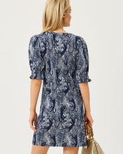 Load image into Gallery viewer, Delsie Dress - Low Tide Navy Lil Palm Prowl