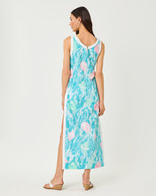 Load image into Gallery viewer, Eleanora Maxi Shift Romper - Capri Blue Oversized Shelden