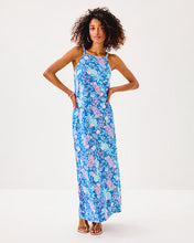 Load image into Gallery viewer, Kyleigh Maxi Dress - Sunwashed Blue Citrus Crush