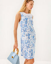 Load image into Gallery viewer, Anabelle Stretch Shift Dress - Resort White Barefoot Beachcombers