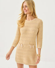 Load image into Gallery viewer, Rhysa Sweater Dress - Rattan Metallic Marl