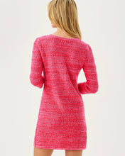 Load image into Gallery viewer, Rhysa 3/4 Sleeve Sweater Dress - Cherry Red Metallic Marl