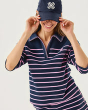 Load image into Gallery viewer, Corvaya Terry Pullover - Low Tide Navy Legacy Stripe
