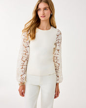 Load image into Gallery viewer, Bryant Lace Knit Top - Coconut