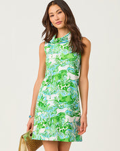 Load image into Gallery viewer, Payson Shift Dress - Capri Blue Galloping Gals
