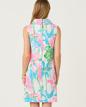 Load image into Gallery viewer, Payson Shift Dress - Resort White Oversized Viney Liney