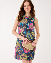 Load image into Gallery viewer, Kelliana Beaded Shift Dress - Multi Canopy Blooms Floral Jacquard