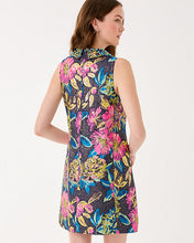 Load image into Gallery viewer, Kelliana Beaded Shift Dress - Multi Canopy Blooms Floral Jacquard