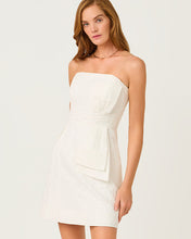 Load image into Gallery viewer, Amra Strapless Dress - Resort White Floral Jacquard