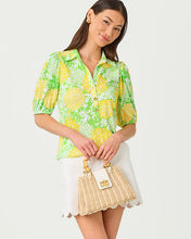 Load image into Gallery viewer, Bingley Knit Top - Crocodile Green Mumbo Jumbo