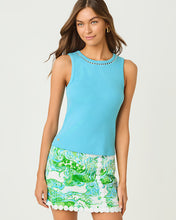 Load image into Gallery viewer, Vanna Knit Top - Capri Blue