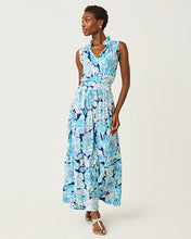 Load image into Gallery viewer, Amiria Maxi Dress - Capri Blue Rosanna