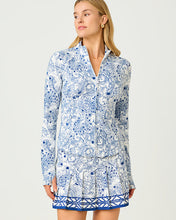Load image into Gallery viewer, UPF 50+ Luxletic Barbados Zip-Up Jacket - Starlight Navy Crossgrain Zoology