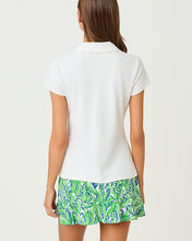 Load image into Gallery viewer, UPF 50+ Luxletic Frida Scallop Polo - Resort White