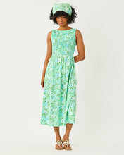 Load image into Gallery viewer, Finnley Smocked Midi Dress - Mint Condition Burst Of Joy