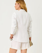 Load image into Gallery viewer, Finnick Linen Blazer - Resort White