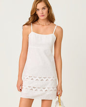 Load image into Gallery viewer, Haliey Dress - Resort White Sunshowers Embroidery