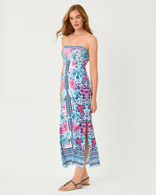 Load image into Gallery viewer, Noa Strapless Maxi Dress - Starlight Navy In All Her Glory Engineered Knit Maxi