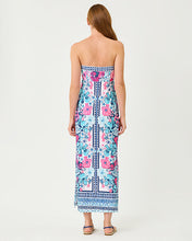Load image into Gallery viewer, Noa Strapless Maxi Dress - Starlight Navy In All Her Glory Engineered Knit Maxi