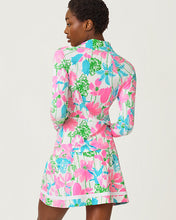 Load image into Gallery viewer, UPF 50+ Luxletic Barbados Zip-Up Jacket - Resort White Viney Liney
