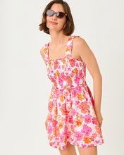 Load image into Gallery viewer, Hadly Skirted Romper - Resort White Pansy Fansy