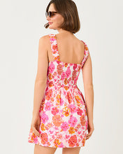 Load image into Gallery viewer, Hadly Skirted Romper - Resort White Pansy Fansy