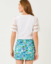 Load image into Gallery viewer, Sebene Eyelet Knit Top - Resort White