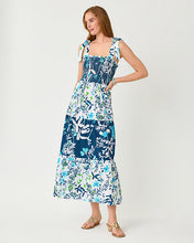 Load image into Gallery viewer, Athyn Smocked Maxi Dress - Resort White Sea Blooms
