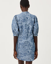 Load image into Gallery viewer, Mialeigh Dress - Indigo All Day Chambray Paisley Parade Pigment