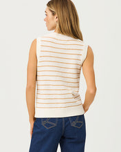 Load image into Gallery viewer, Shayna Sweater Vest - Coconut Palm Tree Stripe