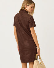 Load image into Gallery viewer, Short Sleeve Knit Microsuede Rosee Dress - Coco Beach