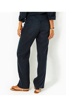 Load image into Gallery viewer, 31" Deri Linen Palazzo Pant - Onyx X Onyx