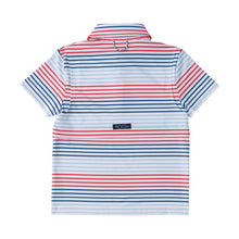 Load image into Gallery viewer, Short Sleeve Pro Performance Polo - Americana Stripe