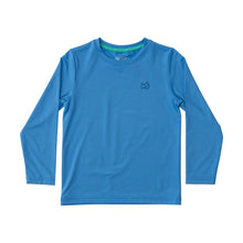 Load image into Gallery viewer, Pro Performance Long Sleeve Fishing T-shirt in Marina Blue Sea Turtles