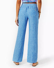 Load image into Gallery viewer, 31" Deri Linen Palazzo Pant - Beckon Blue