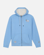 Load image into Gallery viewer, Kids' Sherpa-Lined Full-Zip Hooded Sweatshirt - Carolina Blue