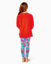 Load image into Gallery viewer, Girls Mini Luxletic Beach Comber Sweatshirt - Ruby Red