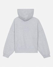 Load image into Gallery viewer, Girls' & Women's Half-Zip Hooded Sweatshirt - Pale Gray