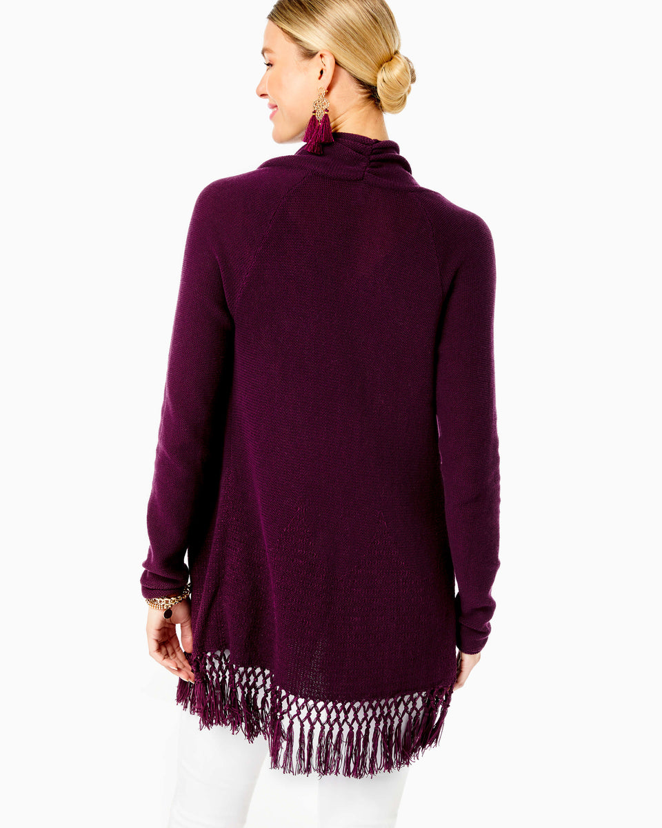 Tatum long fringe hem on sale cardigan